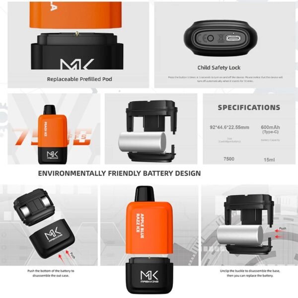 Maskking robo prefilled pod kit