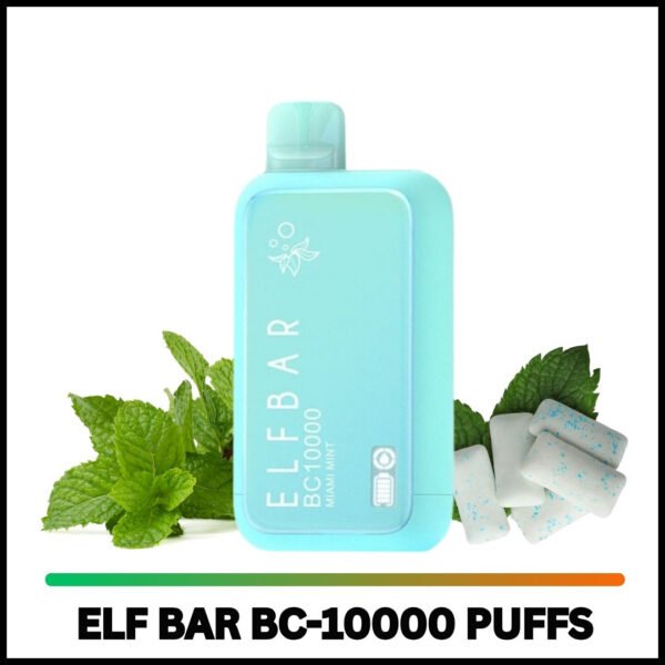 Elf Bar 10000 Puffs miami mint - 1 Elf bar bc10000