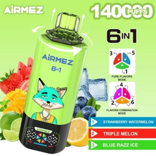 Airmez FOX 6 in 1 disposable vape