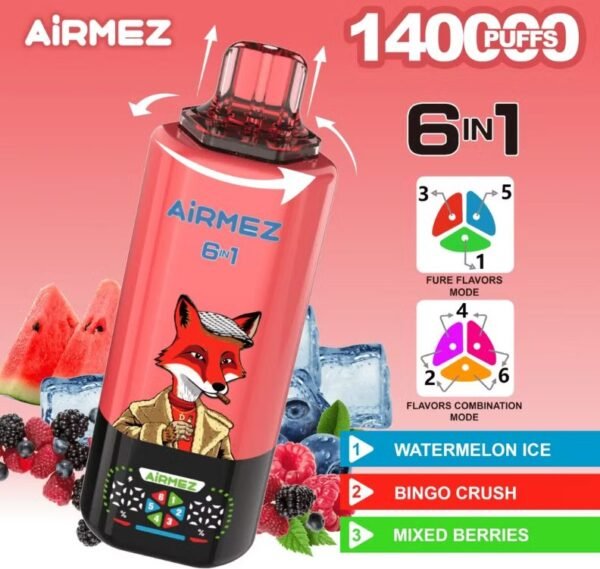 Airmez FOX 6 in 1 disposable vape