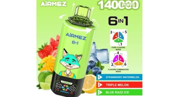Airmez FOX 6 in 1 disposable vape