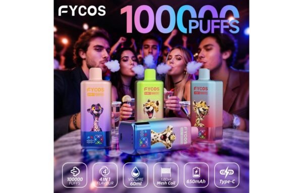 Fycos 100K 4 in 1 disposable vape