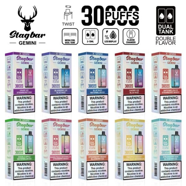 Stag Bar Gemini 30000 disposable vape
