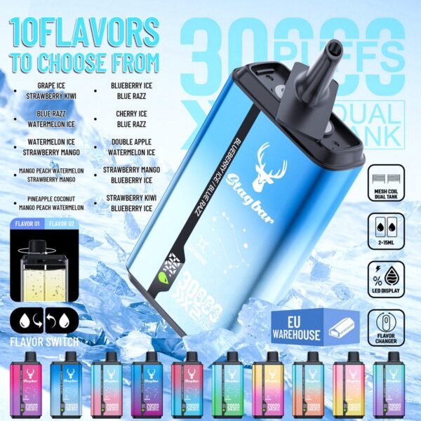 Stag Bar Gemini 30000 disposable vape