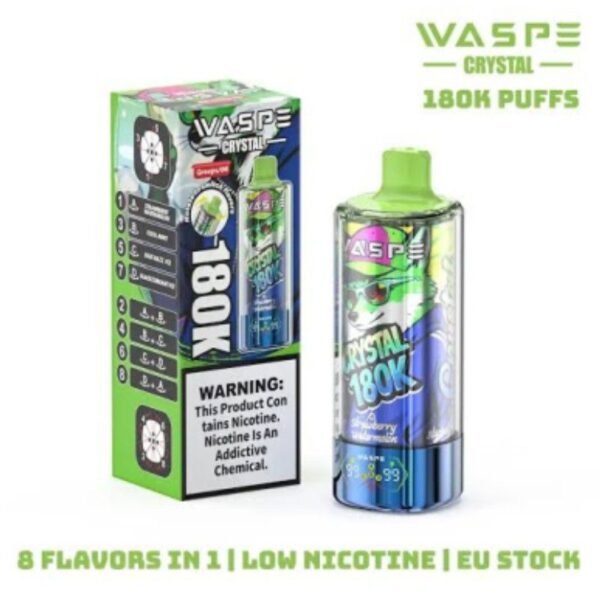 waspe-8-in-1-crystal-180k-puffs-04 Waspe 8 in 1 Crystal 180K Puffs disposable vape