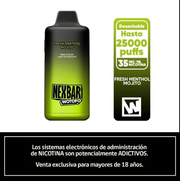 Vape jetable Wotofo nexBar 25K